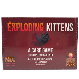 ​Exploding Kittens Card Game Original Edition - Brand New & Factory Sealed